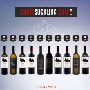 Crama DeMatei, scoruri istorice pentru vinul românesc: 10 vinuri notate între 91 și 95 de puncte la James Suckling