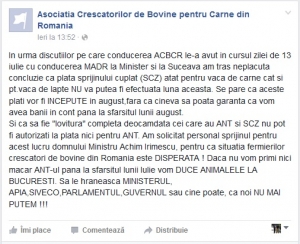 APIA: Plățile aferente ANTZ 7 și ANTZ 8 nu sunt condiționate de autorizarea la plată a sprijinului cuplat în sectorul zootehnic