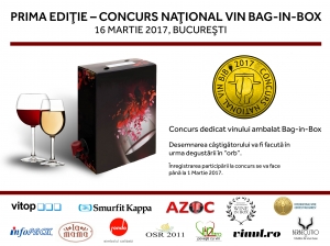 Concurs național de vinuri la Bag-in-Box, 16 martie 2017 - București