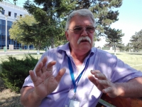 „Masterandul” Valer Novac, asul de la manșa lui „Ivan” - elicopterul Kamov Ka-26 (YR-DOR), a demonstrat la BIAS2017 ce ușor e să execuți misiuni aviochimice de stropiri aeriene