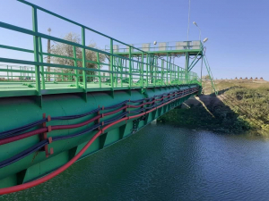 Stație de pompare plutitoare, modernizată, în județul Brăila. Deservește peste 36.000 ha