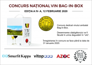 Concurs Național Vin Bag-in-Box 2020, ediția a IV-a