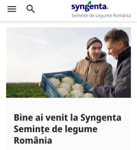 Semințele de legume de la Syngenta, la un click distanță