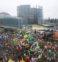 Fermierii protestează la Strasbourg. Agricultura europeană nu poate fi protejată cu mecanisme care nu funcționează