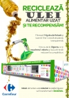 Sistemul Sigurec are un nou serviciu: colectarea uleiului alimentar uzat, cu recompensă pe loc! Cantitatea maximă colectată, patru litri de ulei uzat, filtrat