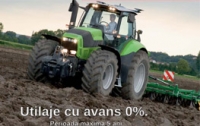 Utilaje cu avans 0% şi plata numai în septembrie