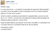 Secretomanie dusă la extrem. LAPAR afirmă că s-a prelungit termenul de depunere a cererilor unice, Campania 2016, până la data de 10 iunie, fără penalizări. APIA se ascunde după ambiguități. Ce să mai creadă fermierii?