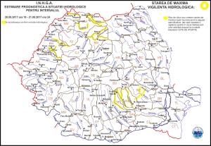Anunț de interes public: Cod galben de inundații în 12 județe ale țării!!! Valabilitatea codului galben: 20.09.2017 ora 18:00 – 21.09.2017 ora 24:00. Arafat se teme de inundațiile rapide