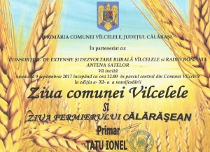 9 septembrie 2017, sărbătoare în comuna călărășeană Vîlcelele